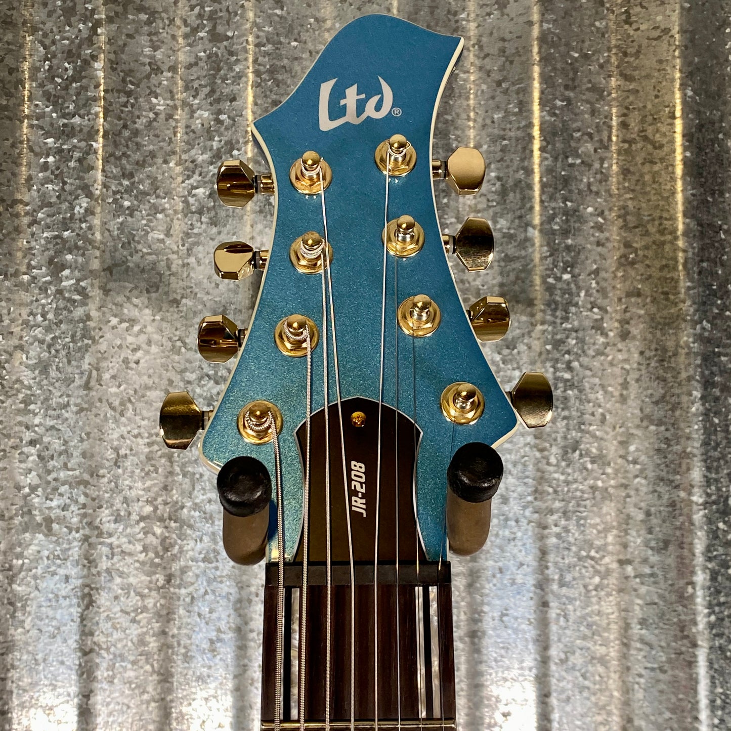 ESP LTD JR-208 Javier Reyes 8 String Pelham Blue Baritone Guitar #0842 Used