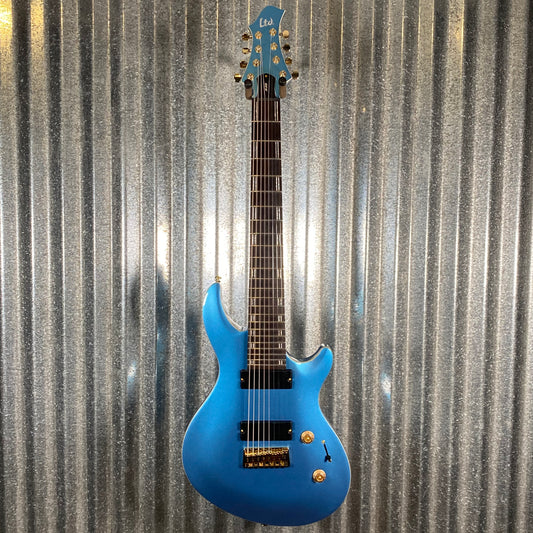 ESP LTD JR-208 Javier Reyes 8 String Pelham Blue Baritone Guitar #0842 Used