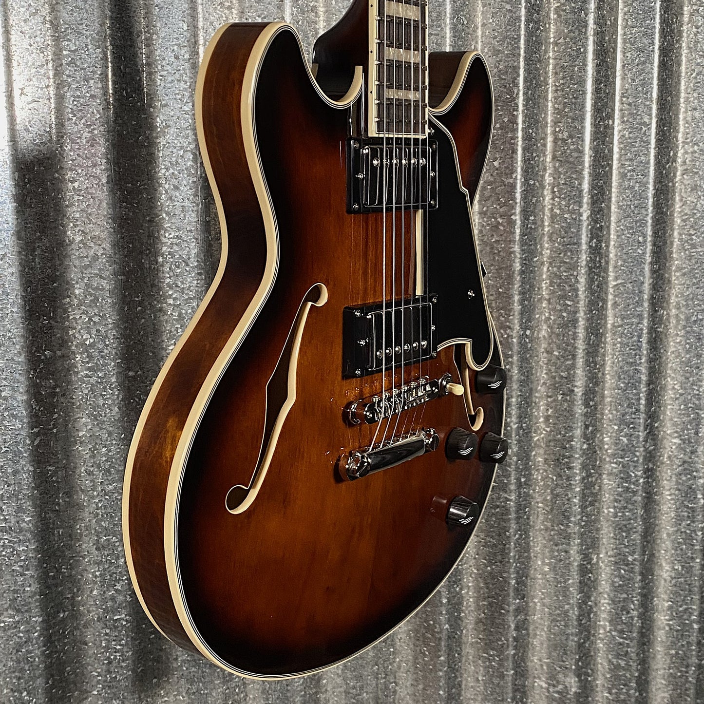 D'Angelico Premier Mini DC Brown Burst Guitar & Bag #1635 Used