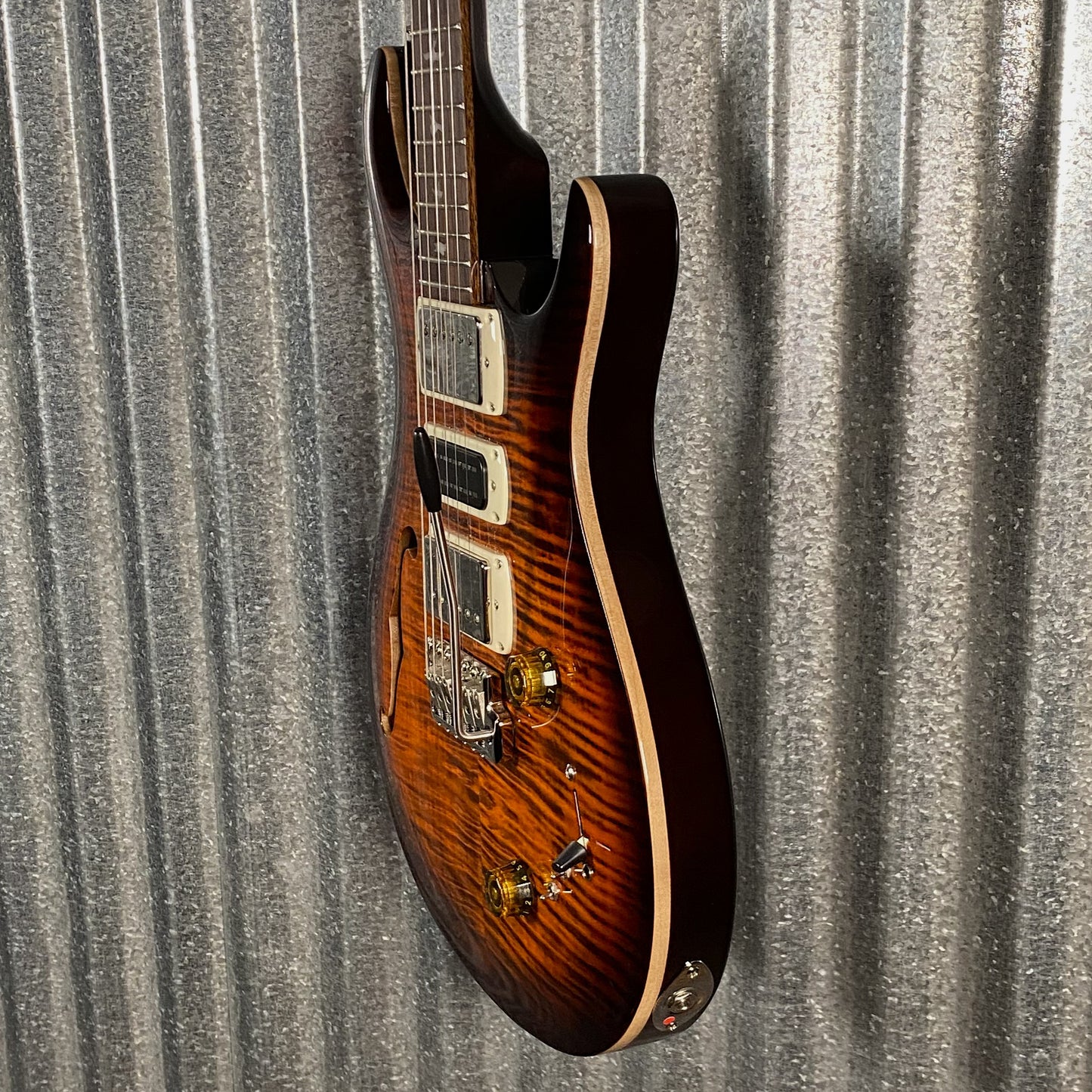 PRS Paul Reed Smith SE Special Semi Hollow Orange Tiger Smokeburst Guitar & Bag #2344 Used