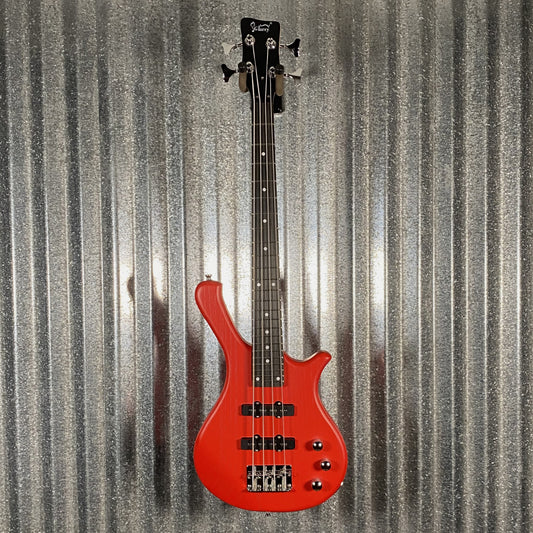 Glarry GW101 Short Scale 4 String Bass Red & Bag #3333 Used