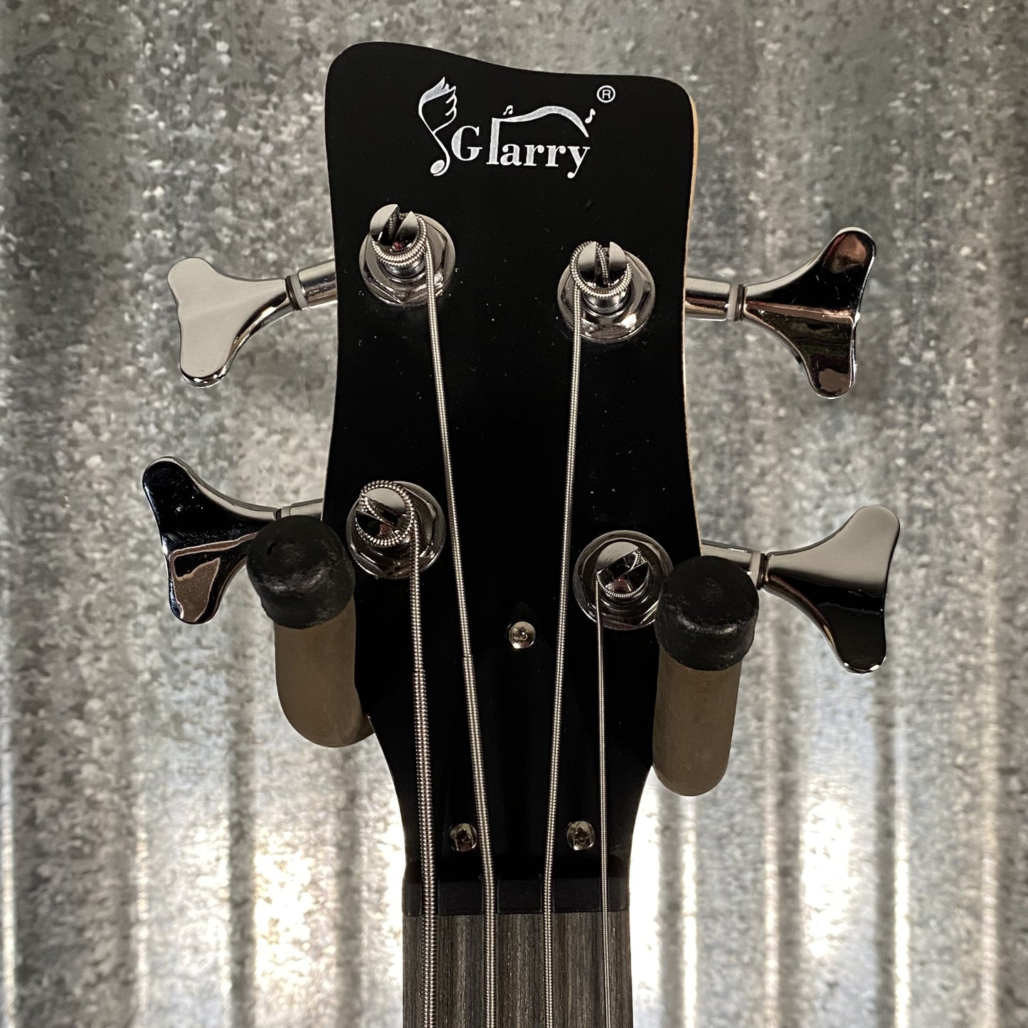 Glarry GW101 Short Scale 4 String Bass Red & Bag #3333 Used