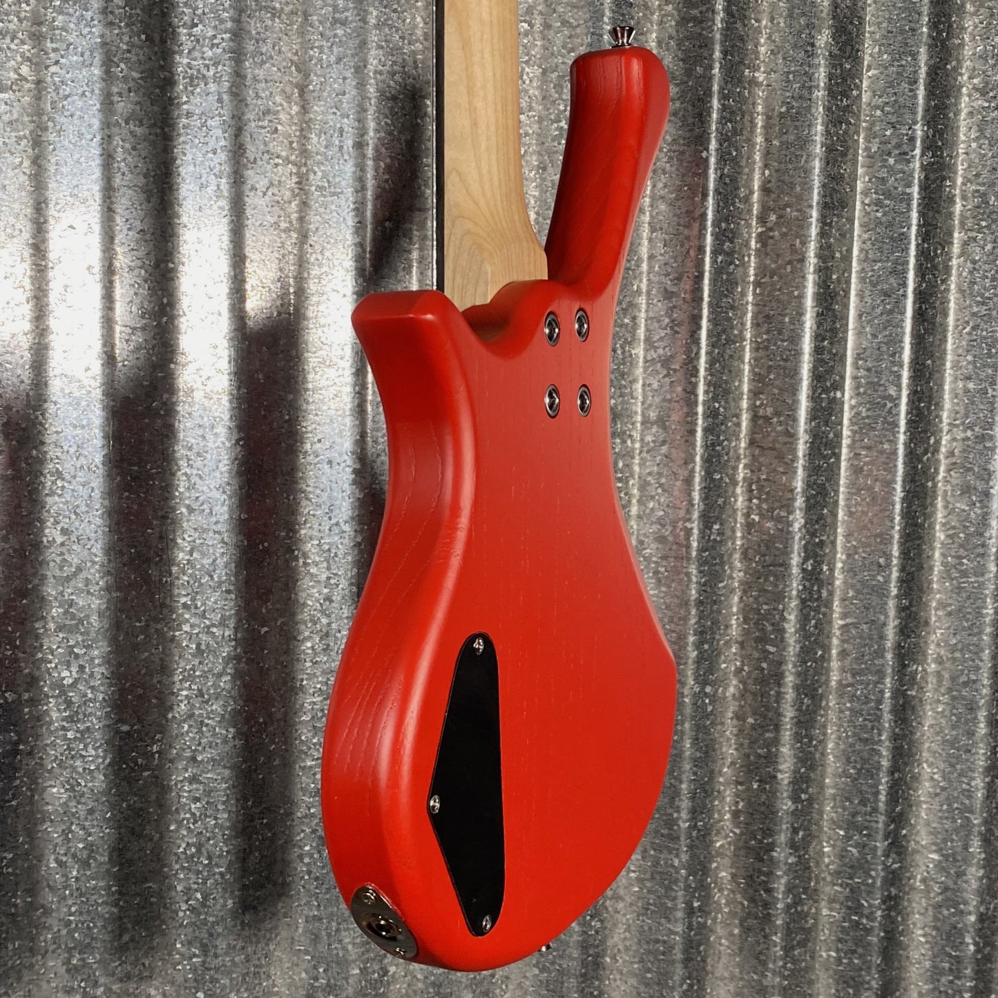 Glarry GW101 Short Scale 4 String Bass Red & Bag #3333 Used