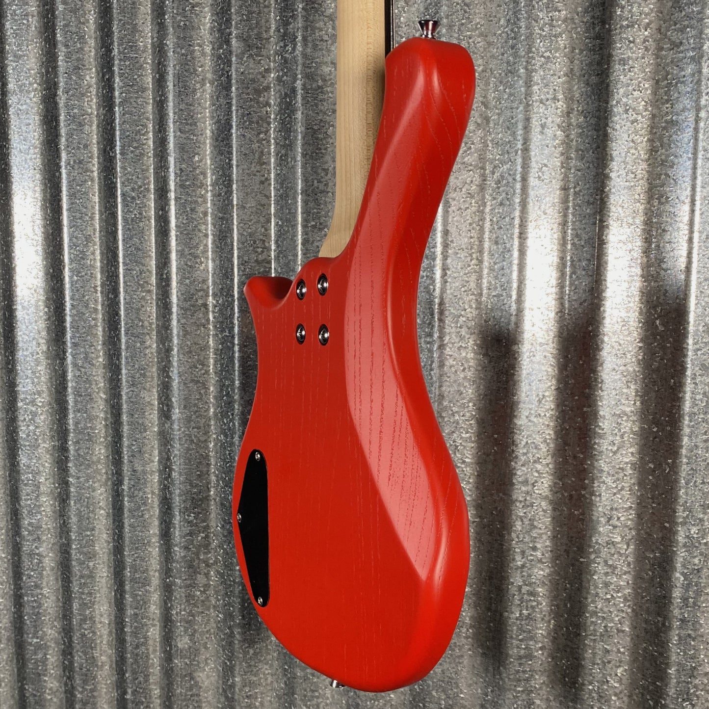 Glarry GW101 Short Scale 4 String Bass Red & Bag #3333 Used