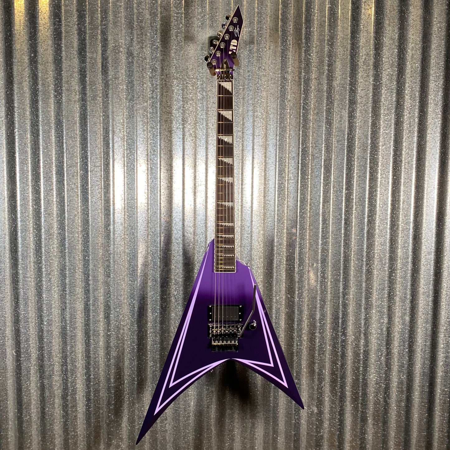 ESP LTD Alexi Laiho Hexed Sawtooth Arrow Purple Fade Guitar & Case LALEXIHEXED #1059 Used