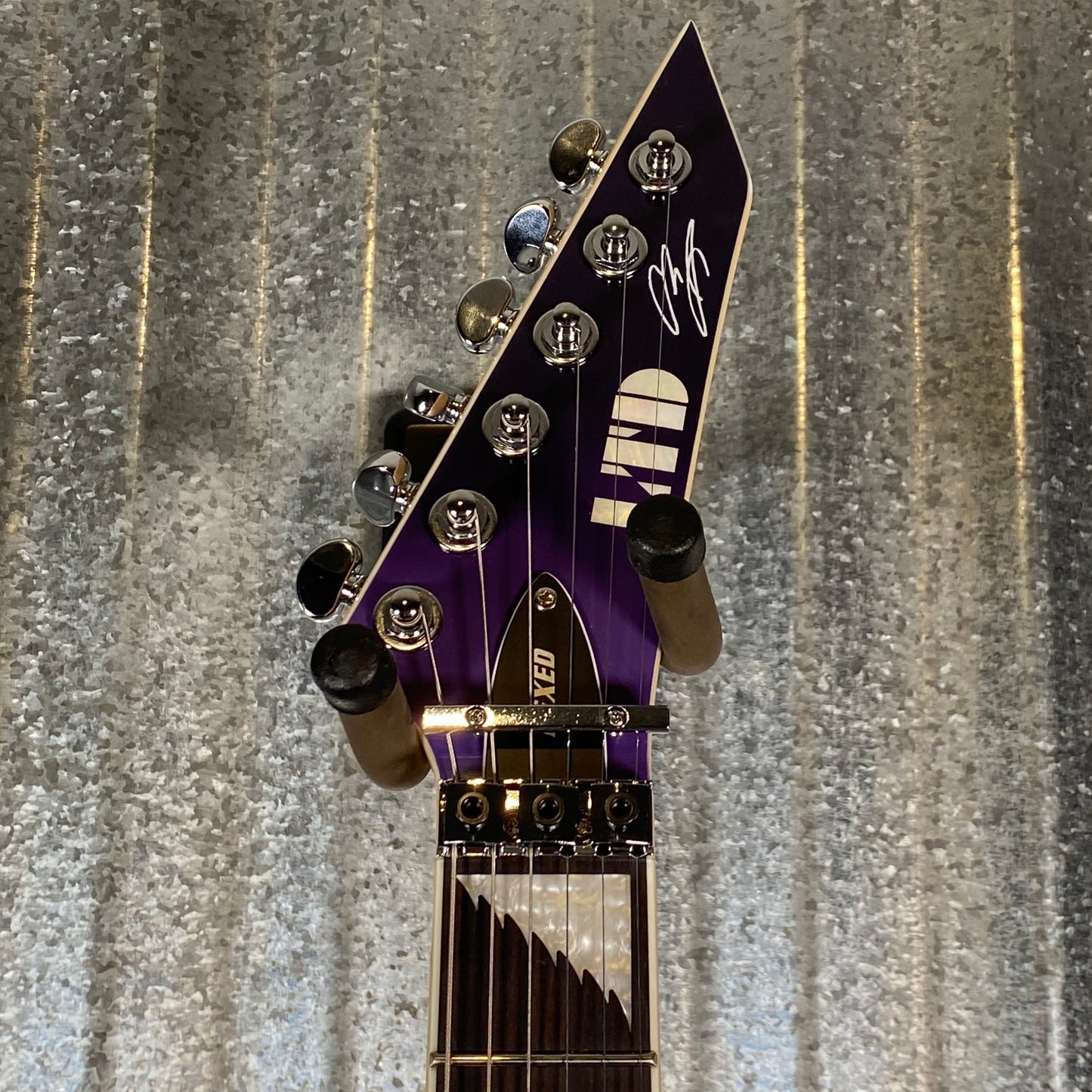 ESP LTD Alexi Laiho Hexed Sawtooth Arrow Purple Fade Guitar & Case LALEXIHEXED #1059 Used