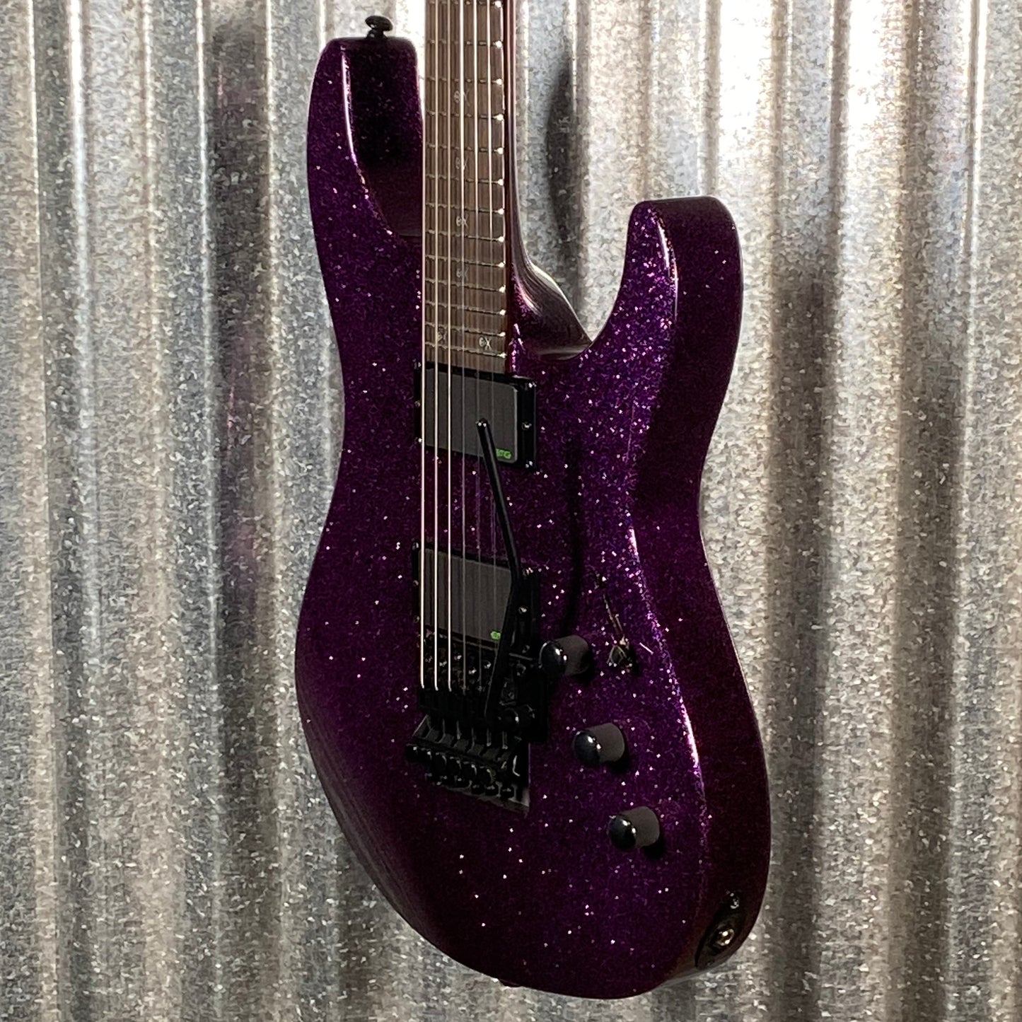 ESP LTD KH-602 Kirk Hammett Purple Sparkle EMG Guitar & Case KH602PSP #1341 Used