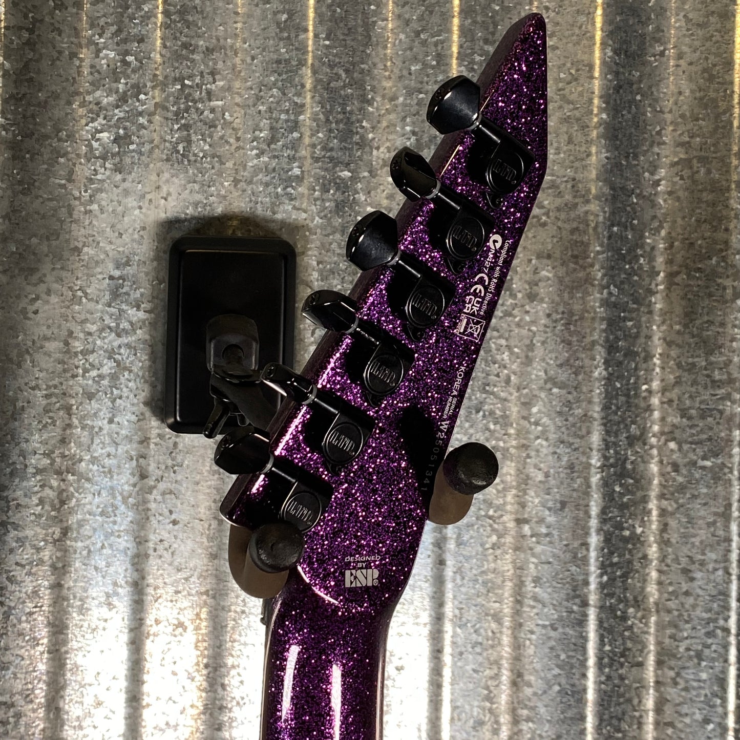 ESP LTD KH-602 Kirk Hammett Purple Sparkle EMG Guitar & Case KH602PSP #1341 Used