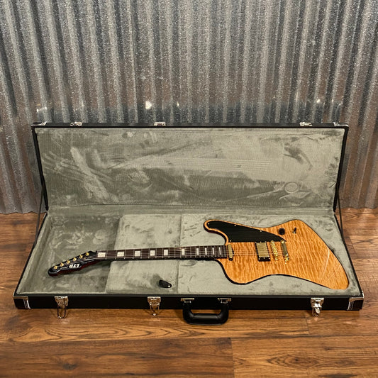 ESP LTD Caleb Shomo Phoenix Quilted Vintage Natural Seymour Duncan Guitar & Case LCSIIQMVN #2683 Used