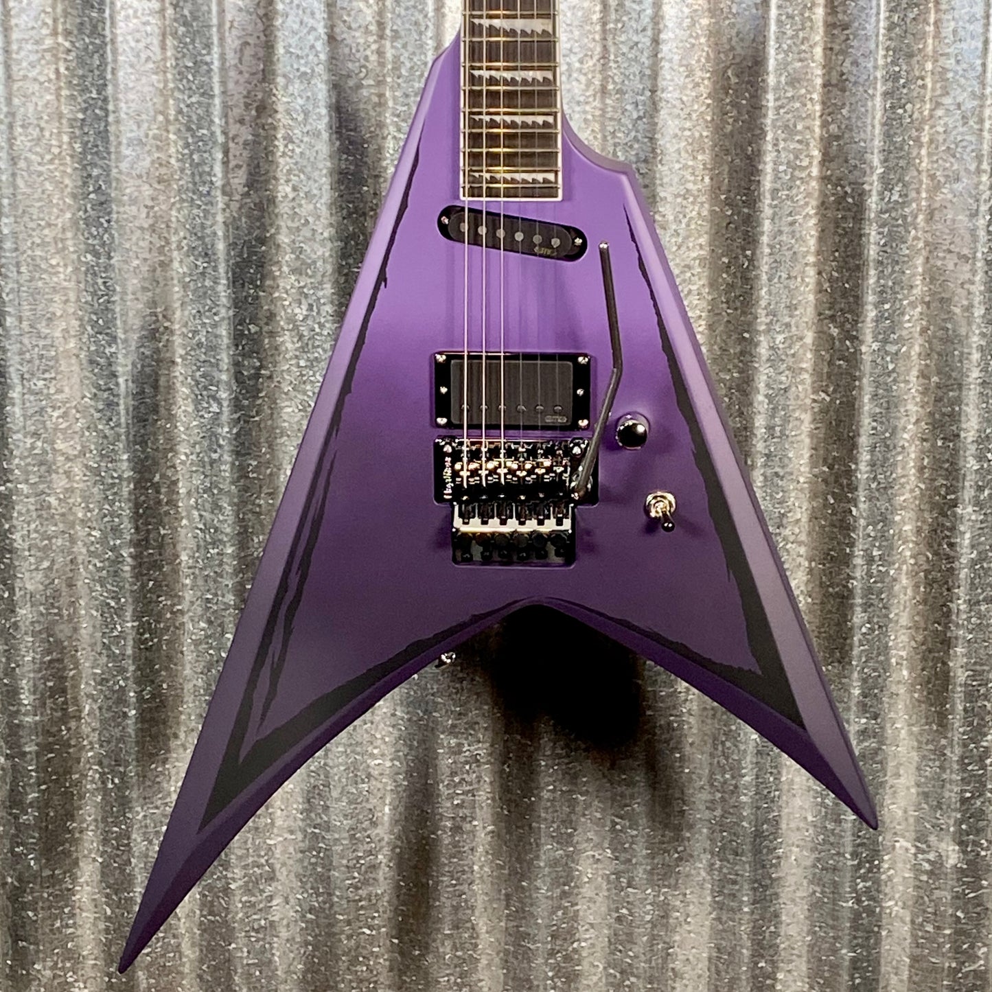 ESP LTD Alexi Laiho Ripped Sawtooth Arrow Purple Fade Satin Guitar & Case ALEXIRIPPED #2404 Used