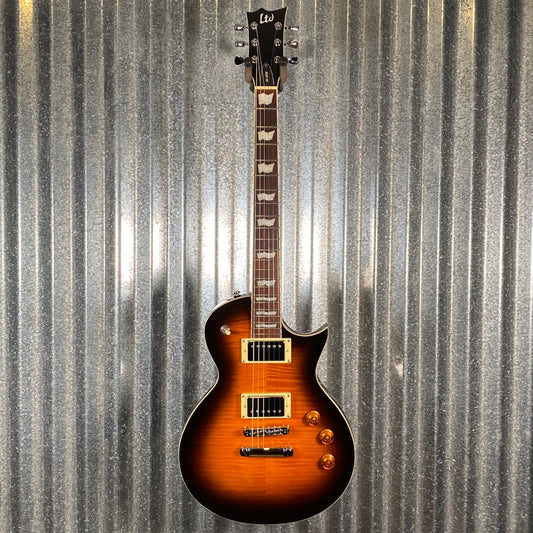 ESP LTD EC-256 Flame Dark Brown Sunburst Guitar LEC256FMDBSB #0402 Used