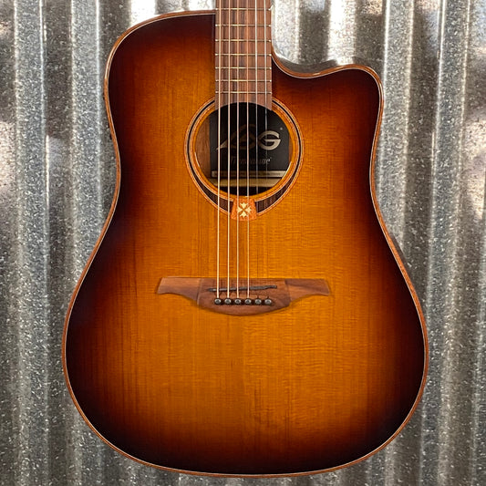 LAG Guitars T118DCE-BRS Brown Shadow Dreadnought Cutaway Acoustic Electric Guitar #0123