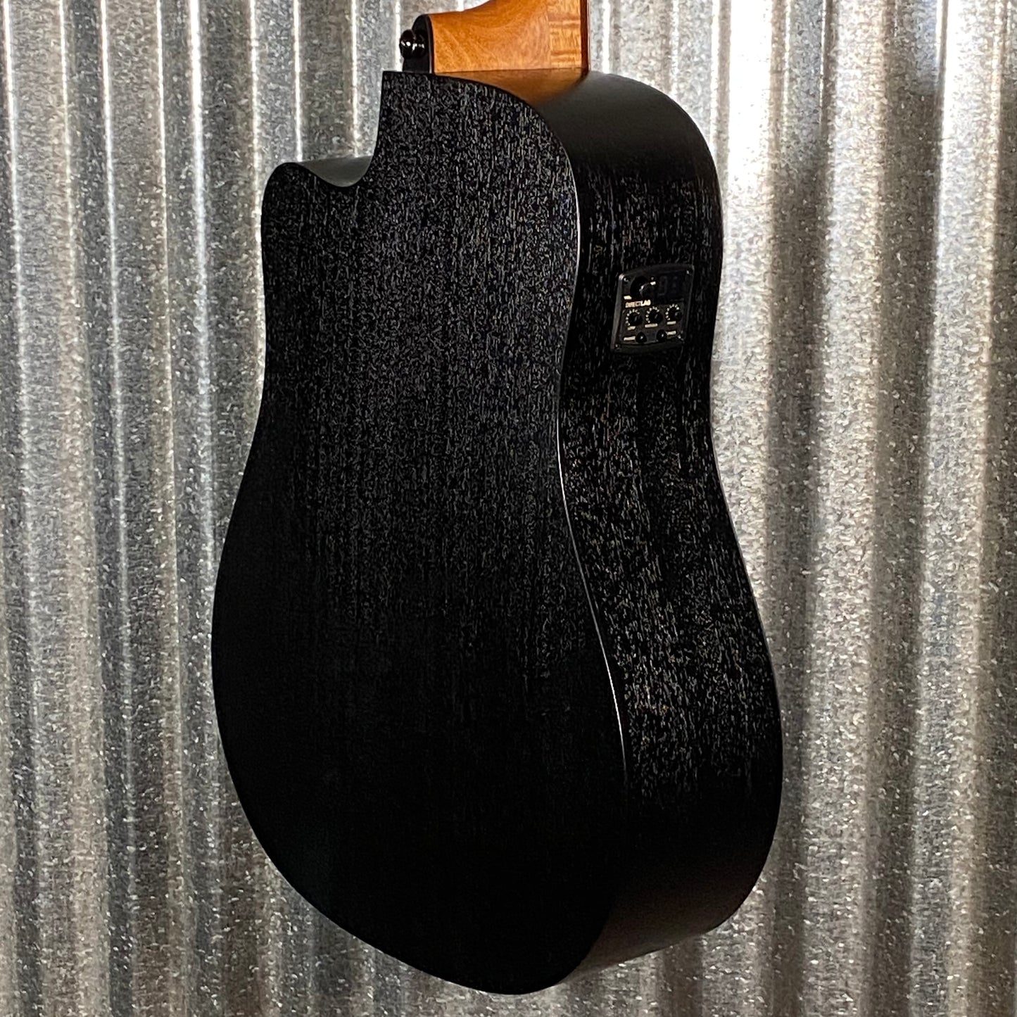 LAG Guitars T70DCE-B&B Black Brown Dreadnought Cutaway Acoustic Electric Guitar #9397