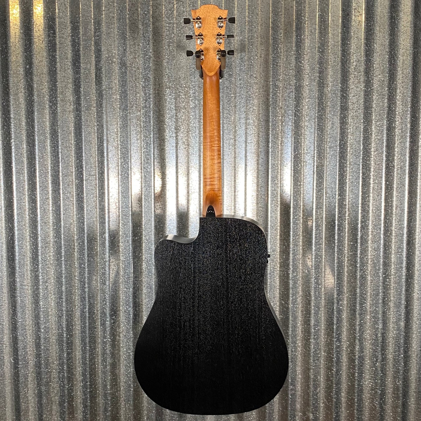 LAG Guitars T70DCE-B&B Black Brown Dreadnought Cutaway Acoustic Electric Guitar #9397