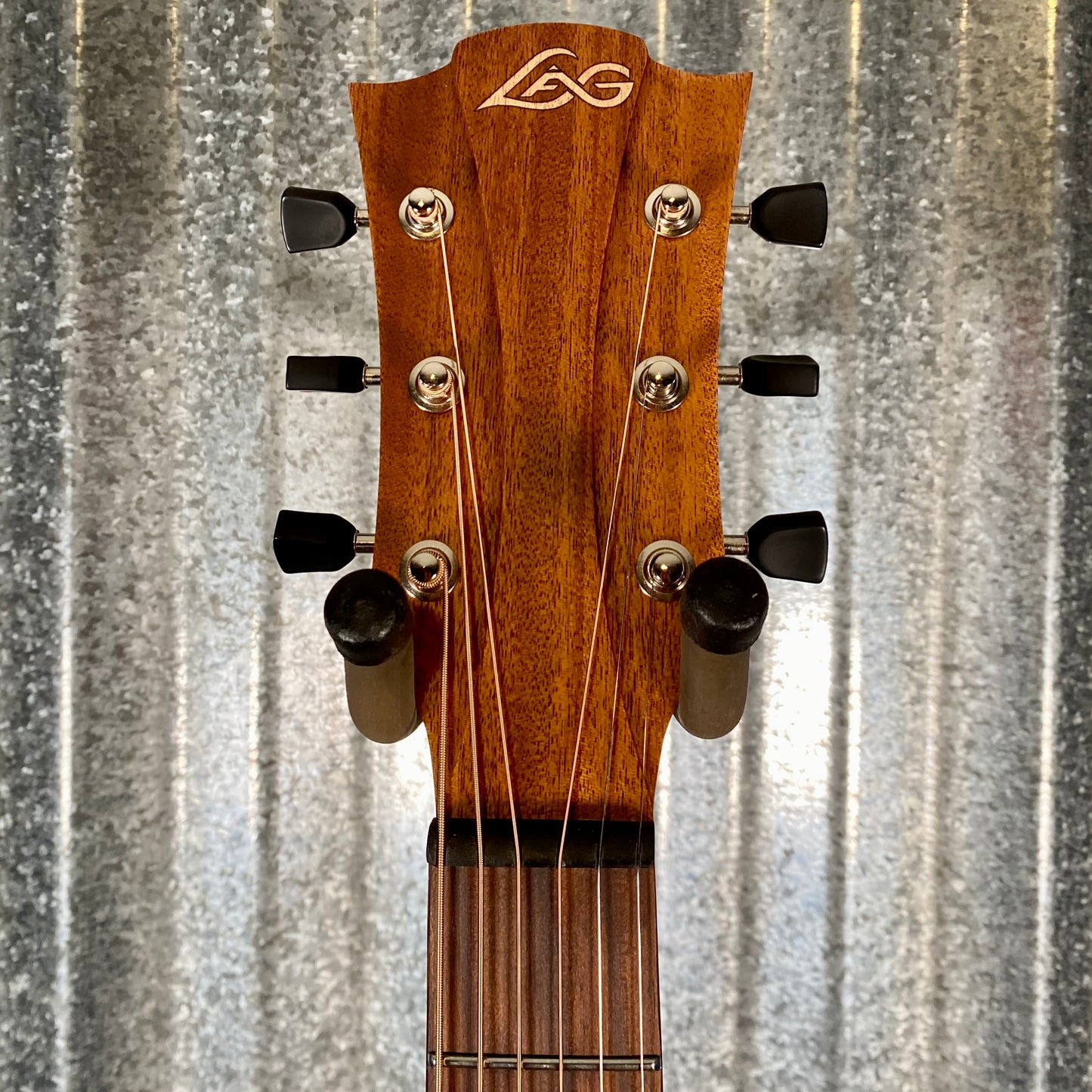 LAG Guitars T70DCE-B&B Black Brown Dreadnought Cutaway Acoustic Electric Guitar #9397