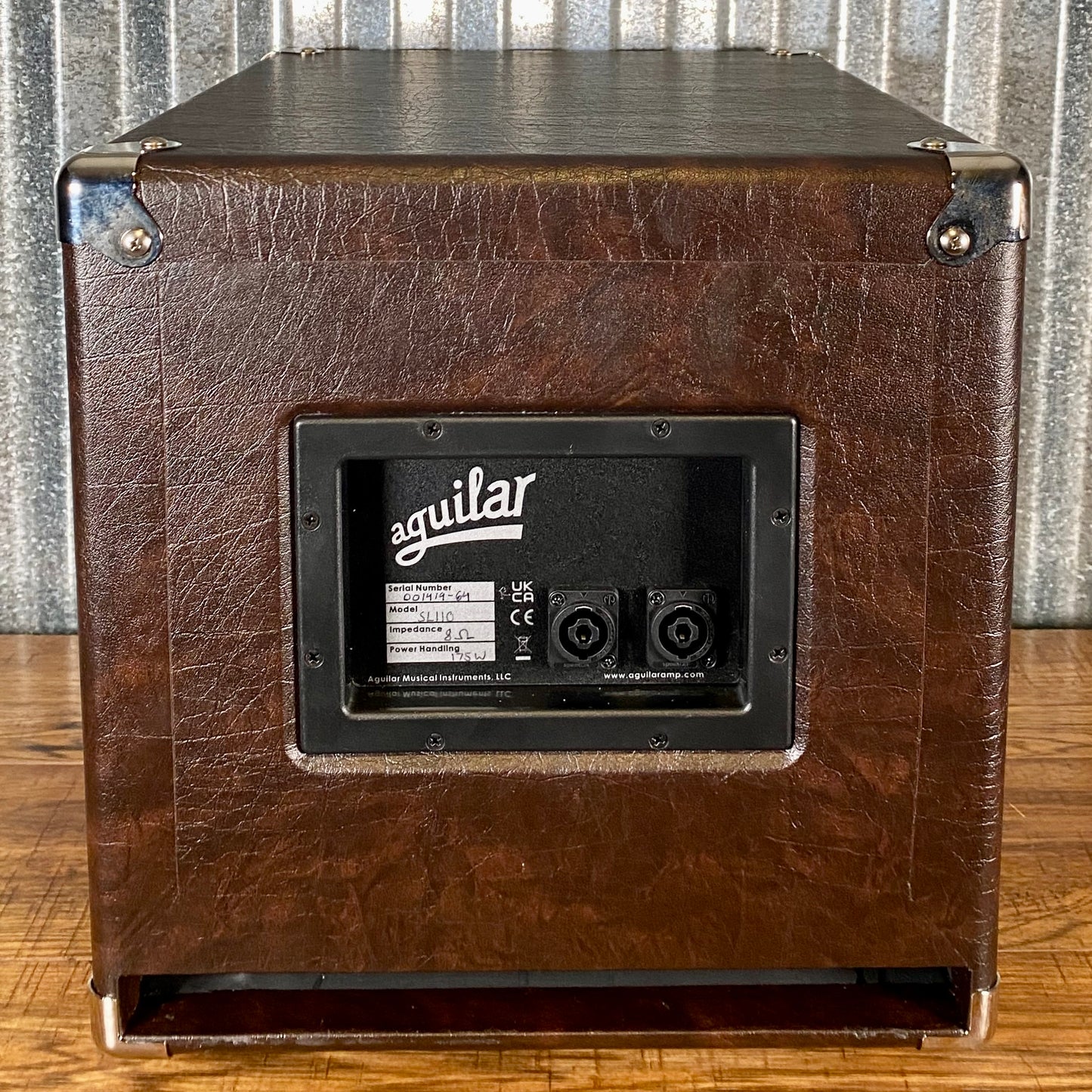 Aguilar SL1108CB Super Lightweight 1x10" Bass Speaker Cabinet 8 Ohm Chocolate Brown B Stock