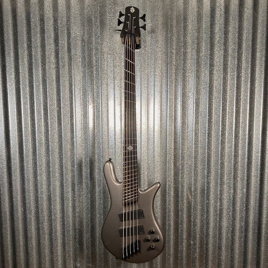 Spector NS Dimension 5 HP Multi Scale 5 String Bass Gun Metal & Bag NSDM5GM #1484 Used