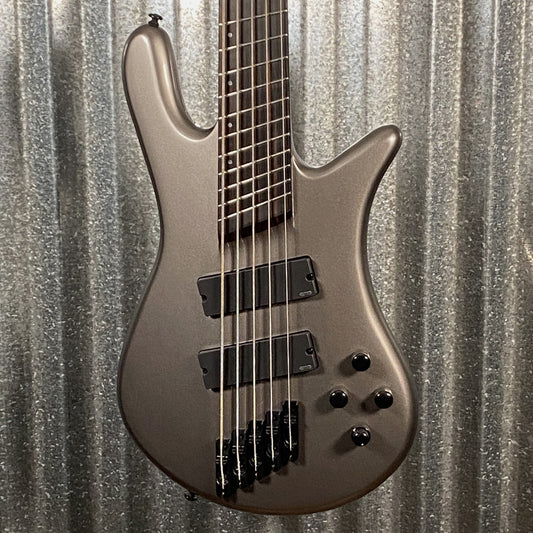 Spector NS Dimension 5 HP Multi Scale 5 String Bass Gun Metal & Bag NSDM5GM #1484 Used