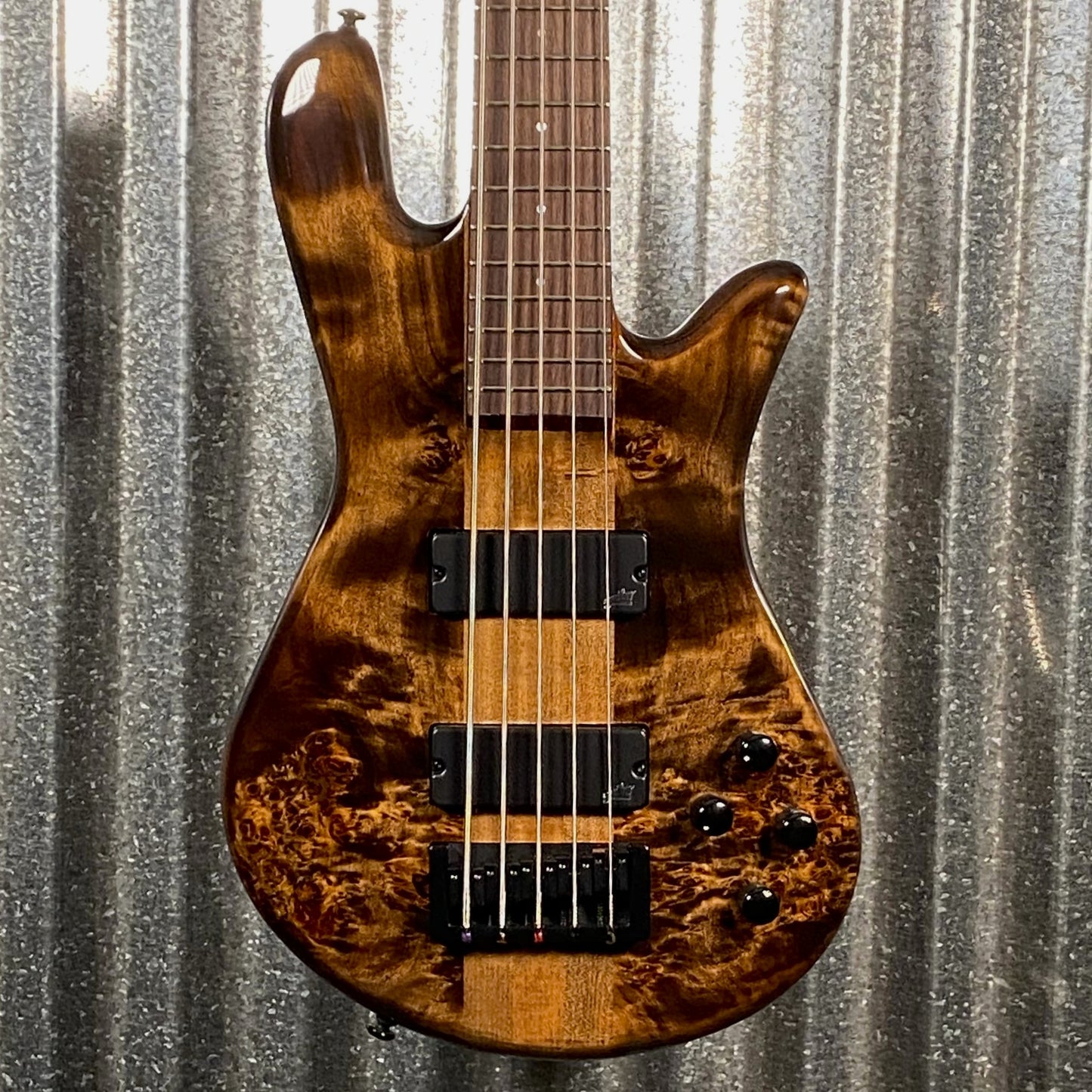 Spector NS Ethos 5 String Bass Super Faded Black Gloss NSETHOS5SFB & Bag #0227 Used