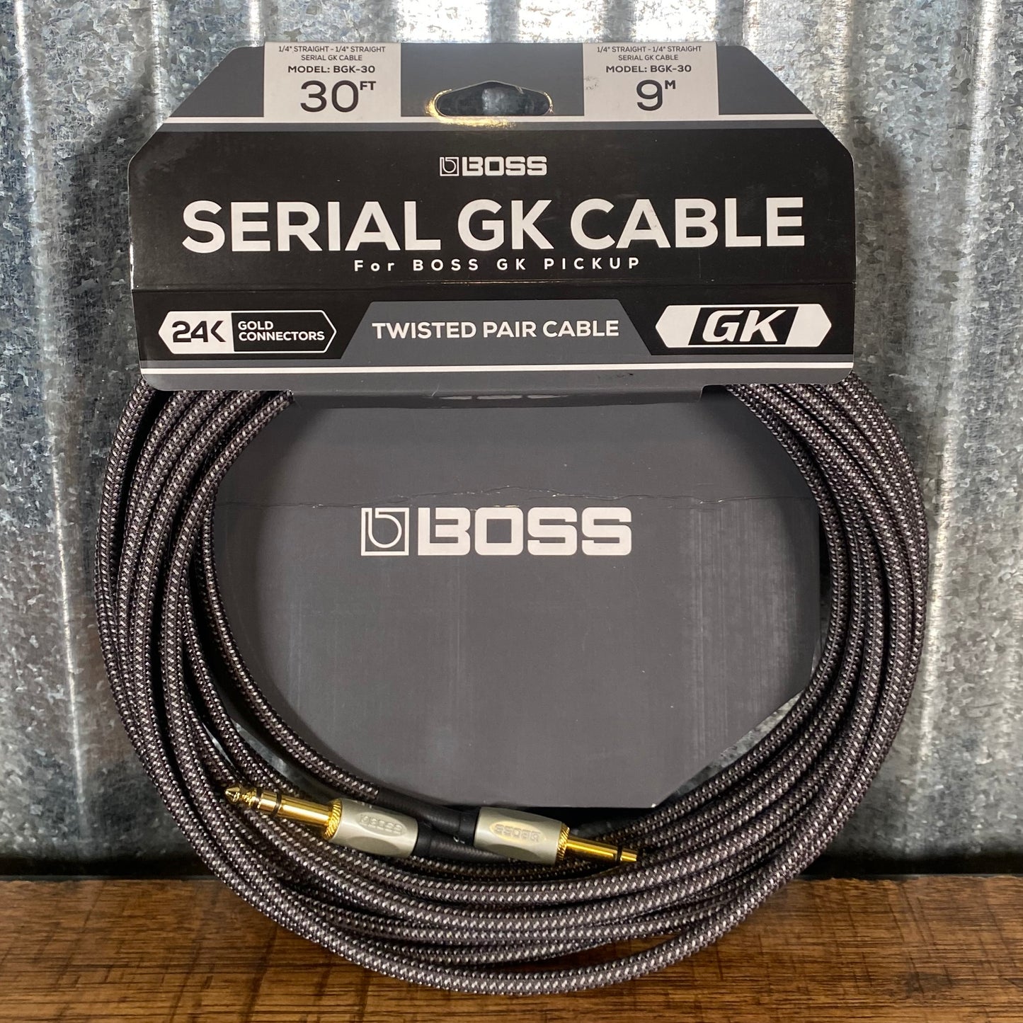 Boss BGK-30 30ft / 9m AES/EBU TRS Digital Audio Cable for Synth Pickup System Demo