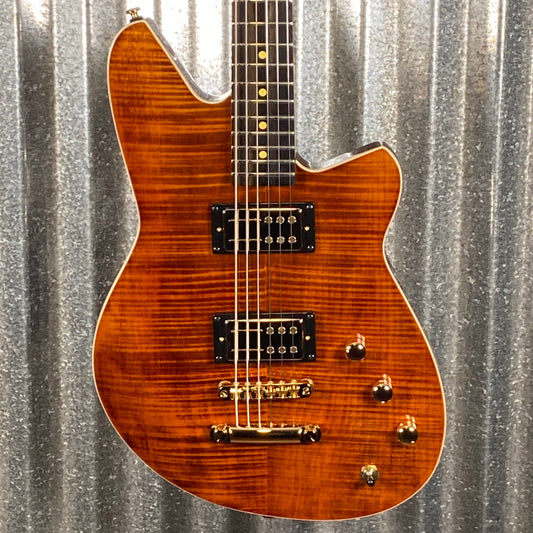 Reverend Descent RA 10th Anniversary Baritone Dark Violin Brown Guitar #68817