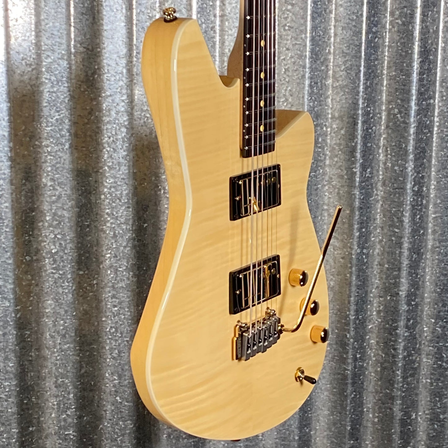 Reverend Descent W 10th Anniversary Baritone Natural Flame Guitar #68859