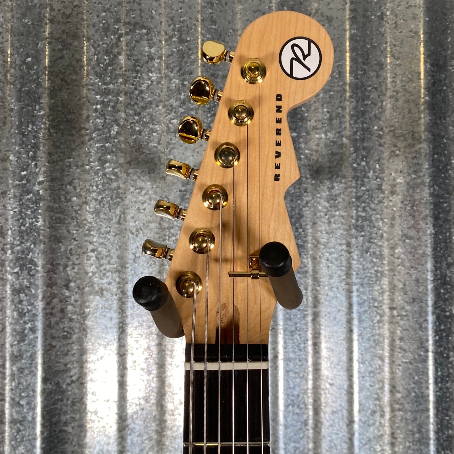 Reverend Descent W 10th Anniversary Baritone Natural Flame Guitar #68859