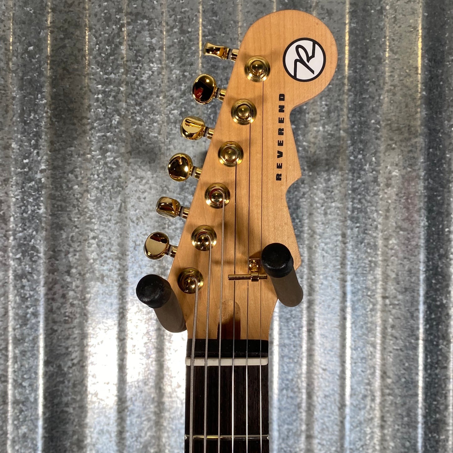 Reverend Descent W 10th Anniversary Baritone Natural Flame Guitar #68858
