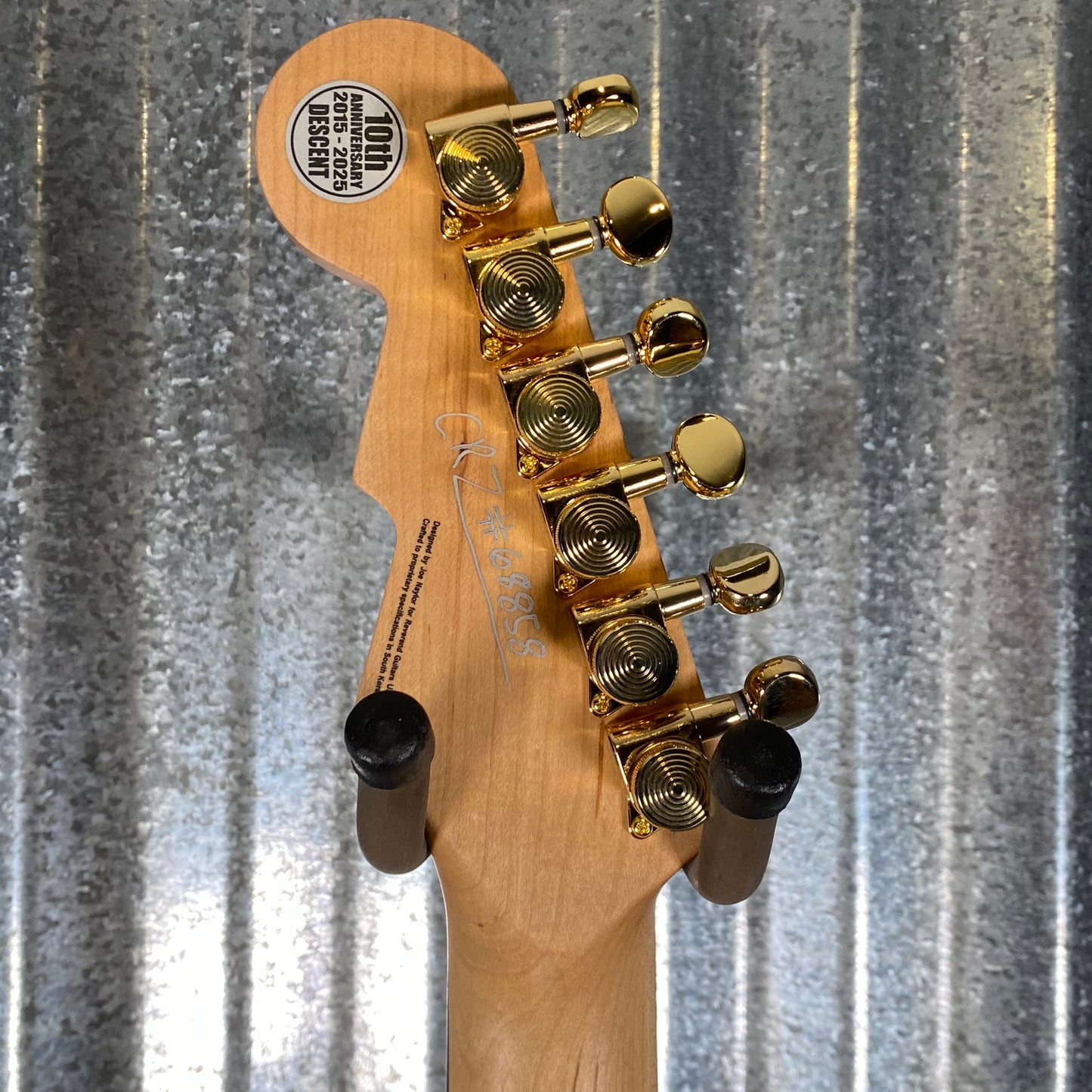 Reverend Descent W 10th Anniversary Baritone Natural Flame Guitar #68858