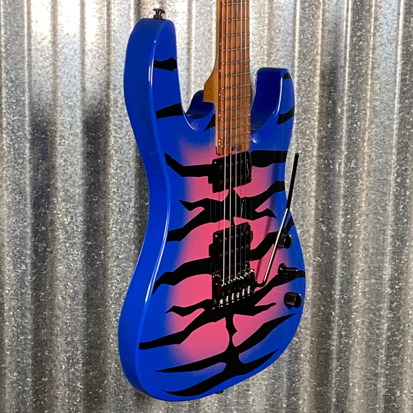 Westcreek Guitars Aetheris Superstrat Blue Tiger Guitar #0186 Used