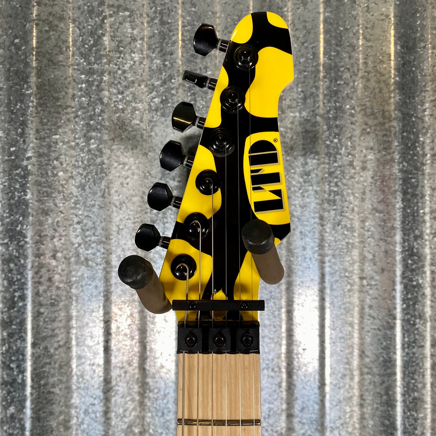 ESP LTD GL-200MT George Lynch Yellow Tiger Stripe Graphic Guitar LGL200MT #0453 Used