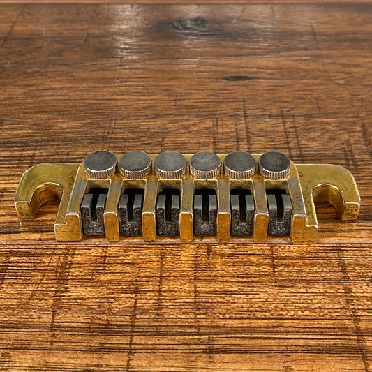 Gibson USA TP-6 Fine Tuning Guitar Stopbar Tailpiece Direct Replacement Gold Used