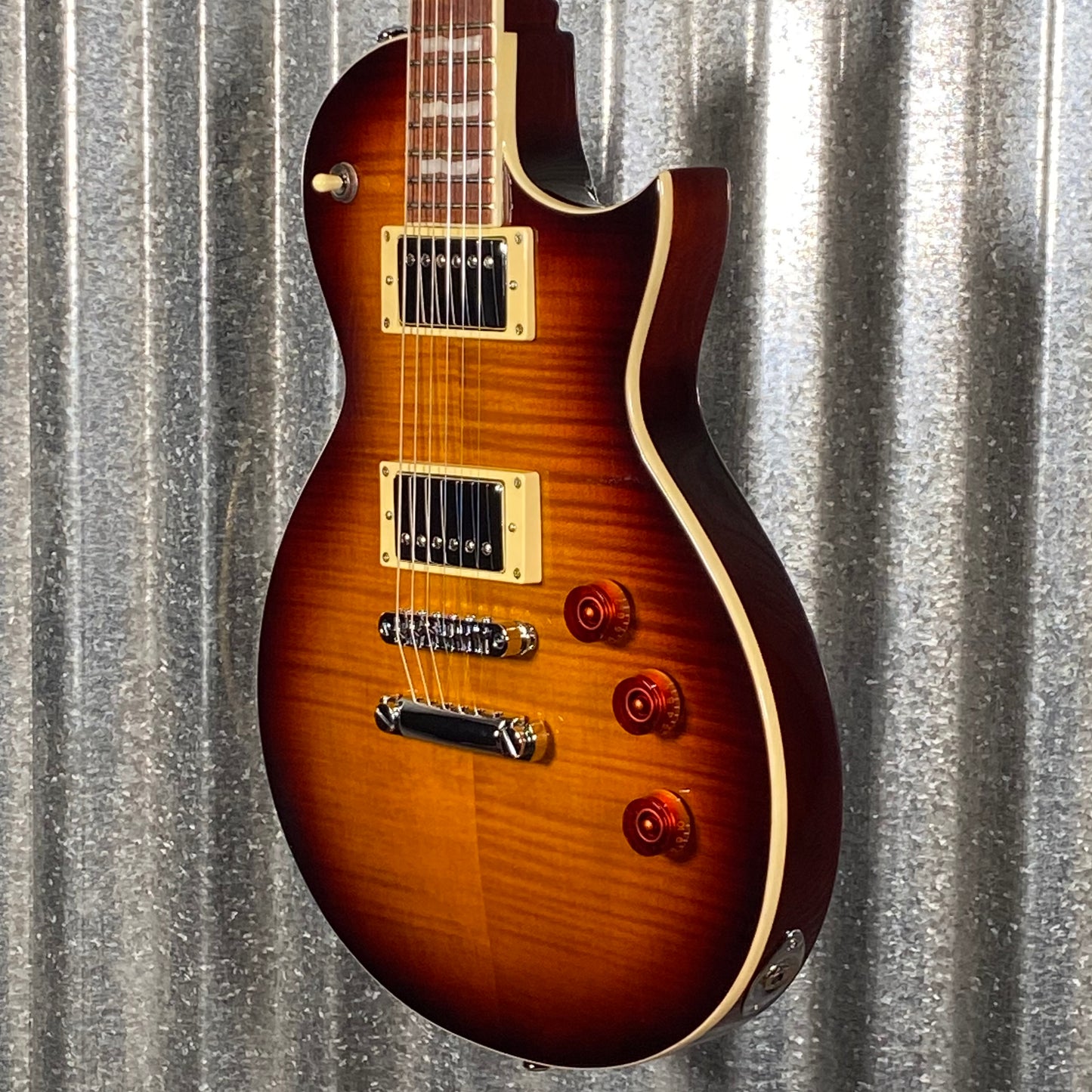 ESP LTD EC-256 Flame Dark Brown Sunburst Guitar LEC256FMDBSB #3560 Used