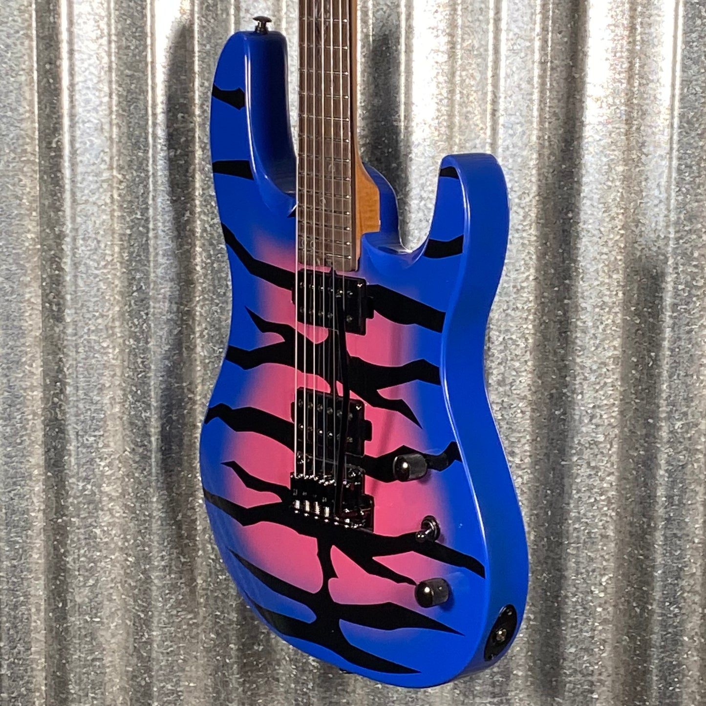 Westcreek Guitars Aetheris Superstrat Blue Tiger Guitar #0142 Used