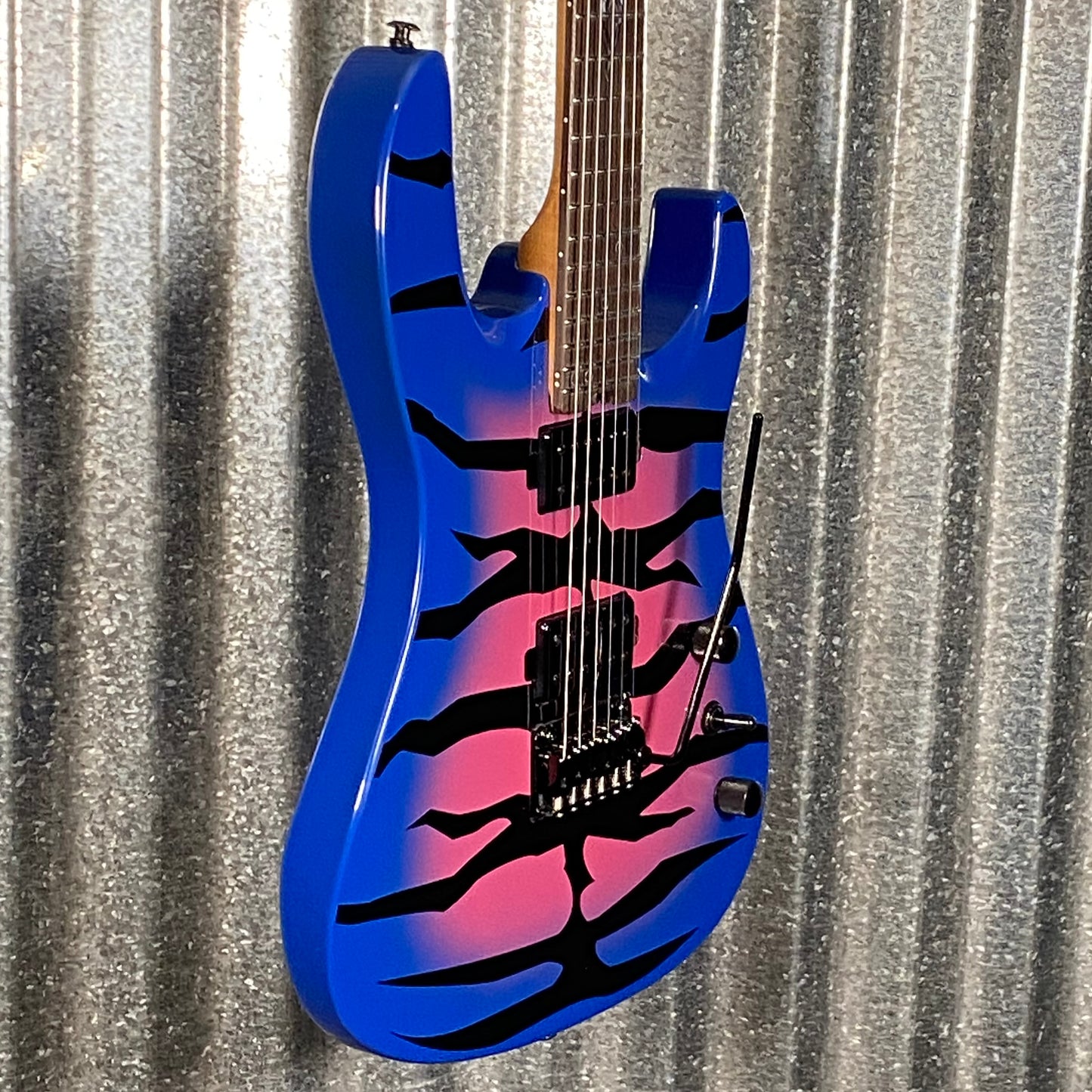 Westcreek Guitars Aetheris Superstrat Blue Tiger Guitar #0142 Used