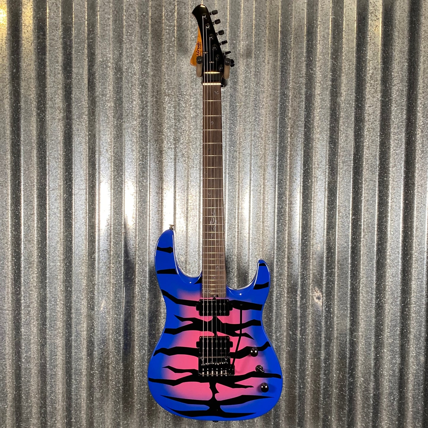 Westcreek Guitars Aetheris Superstrat Blue Tiger Guitar #0142 Used