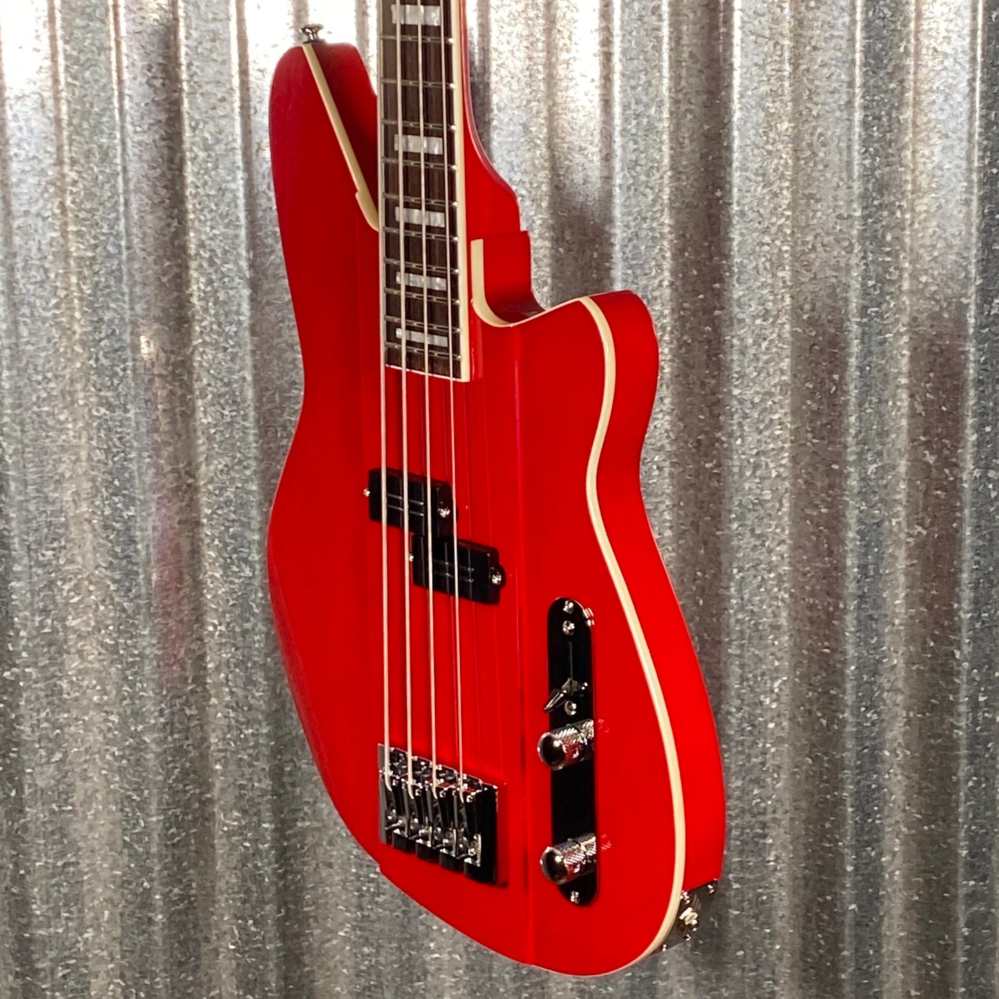 Reverend Sentinel Short Scale 4 String Bass Single Pickup Trans Cherry #66264
