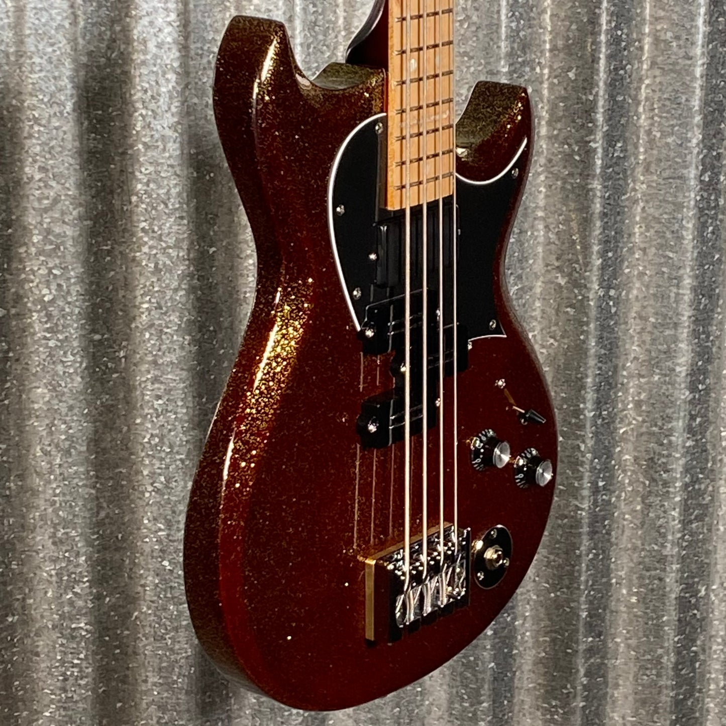 Reverend Mke Watt Signature Wattplower Mark II Root Beer Sparkle 4 String Short Scale Bass #69284