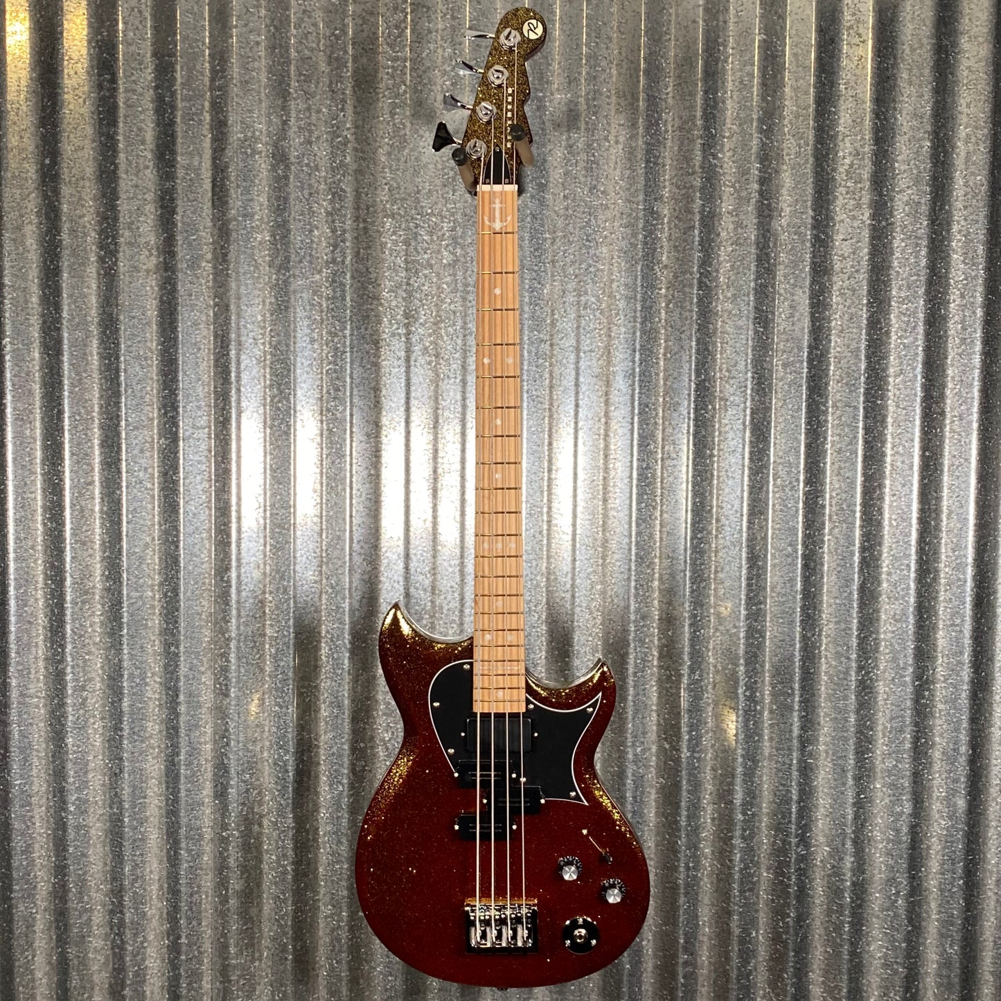 Reverend Mke Watt Signature Wattplower Mark II Root Beer Sparkle 4 String Short Scale Bass #69284