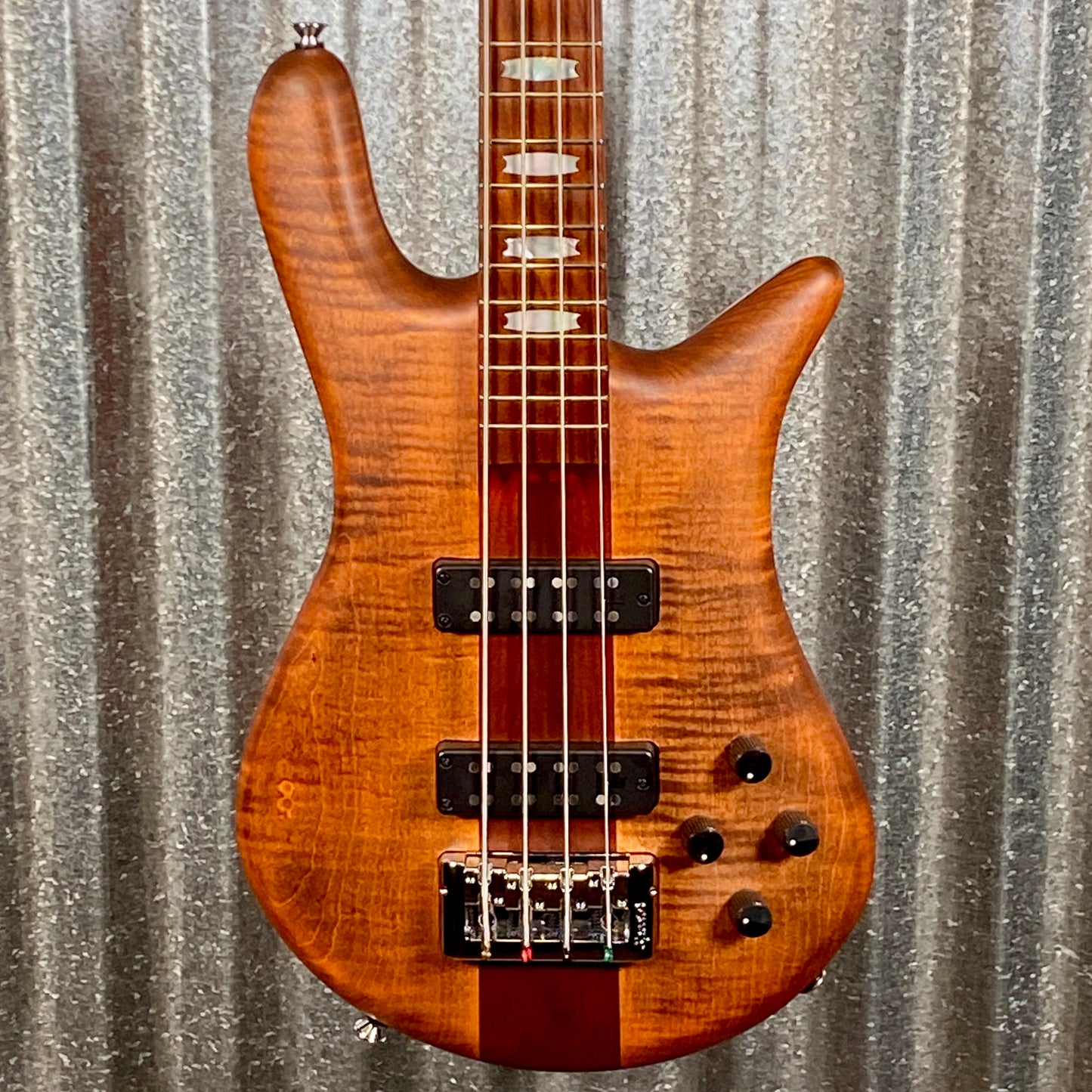 Spector Euro RST 4 String Bass Sienna Stain Matte EURO4RSTSIENNA & Bag #9659 Used