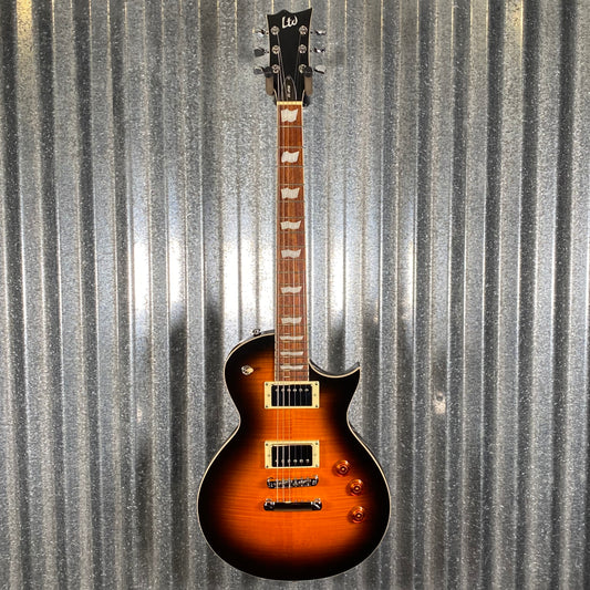 ESP LTD EC-256 Flame Dark Brown Sunburst Guitar LEC256FMDBSB #1322 Used