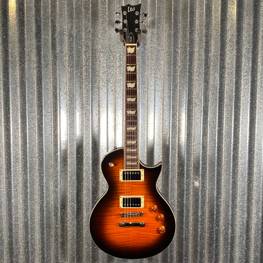 ESP LTD EC-256 Flame Dark Brown Sunburst Guitar LEC256FMDBSB #0439 Used