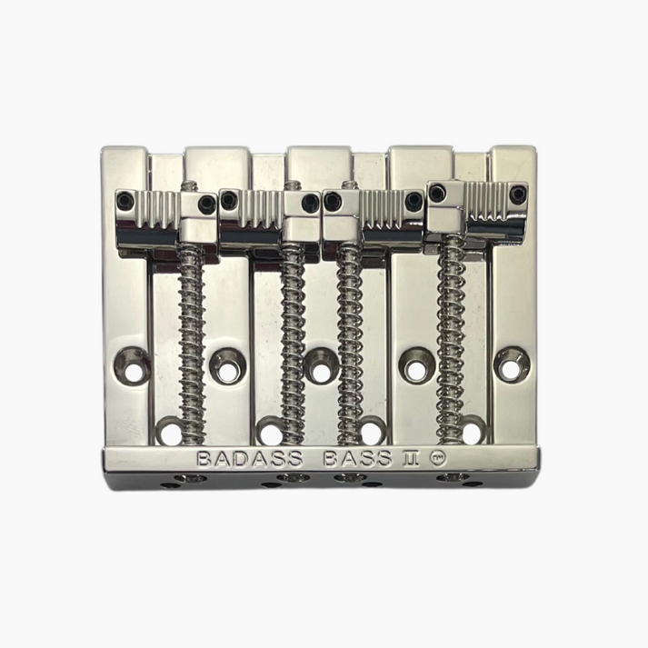 Leo Quan Badass II 4 String Bass Bridge Grooved Saddles Nickel BB-3342-001