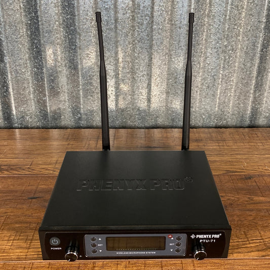 Phenyx Pro PTU-71-2B Dual UHF Wireless Microphone Body Back System Open Box