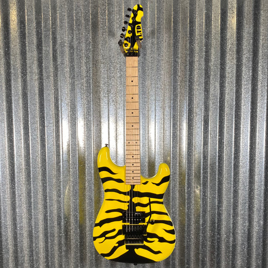 ESP LTD GL-200MT George Lynch Yellow Tiger Stripe Graphic Guitar LGL200MT #2503 Used