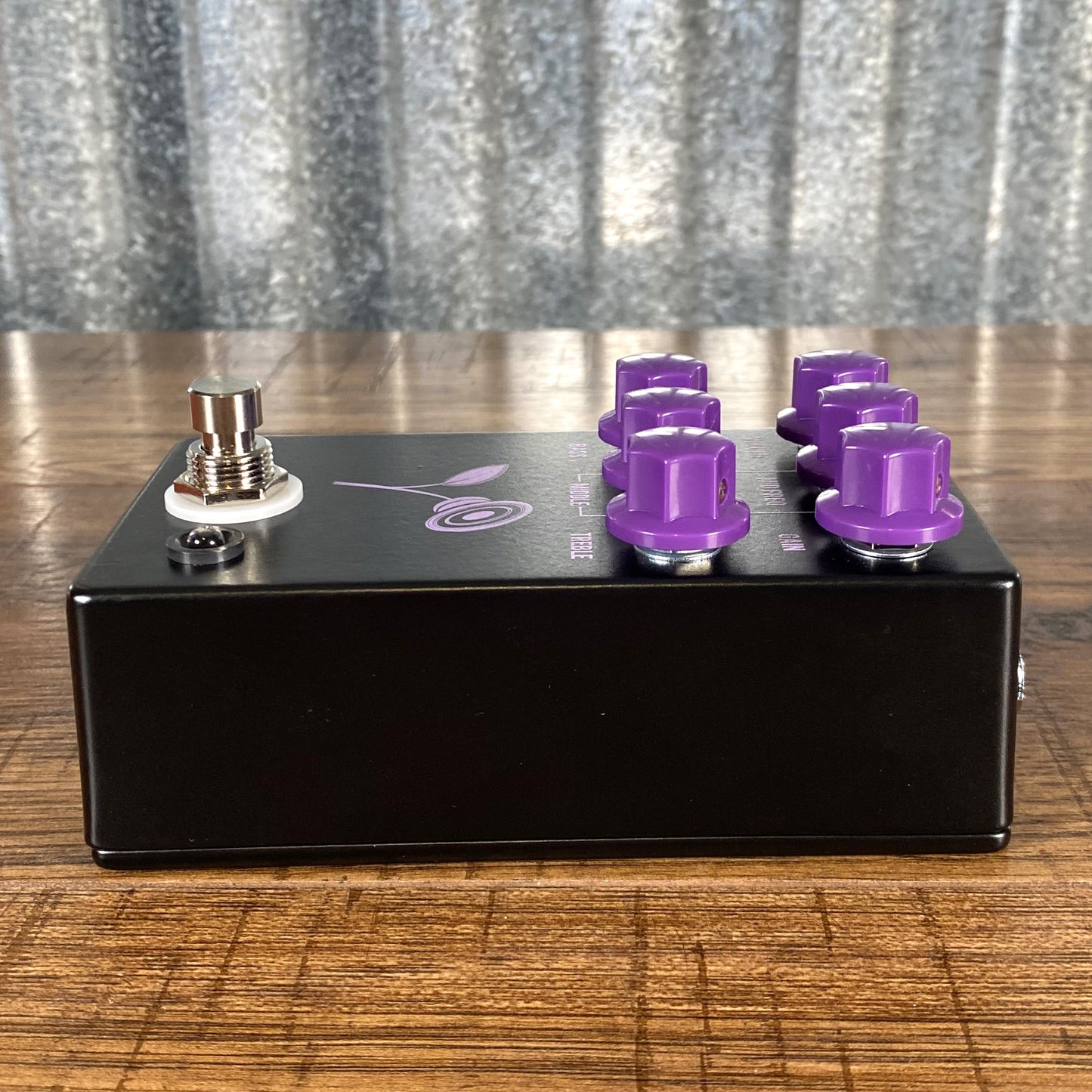 JHS Pedals Violet Lari Basilio Distortion Overdrive Guitar Effect Pedal Black
