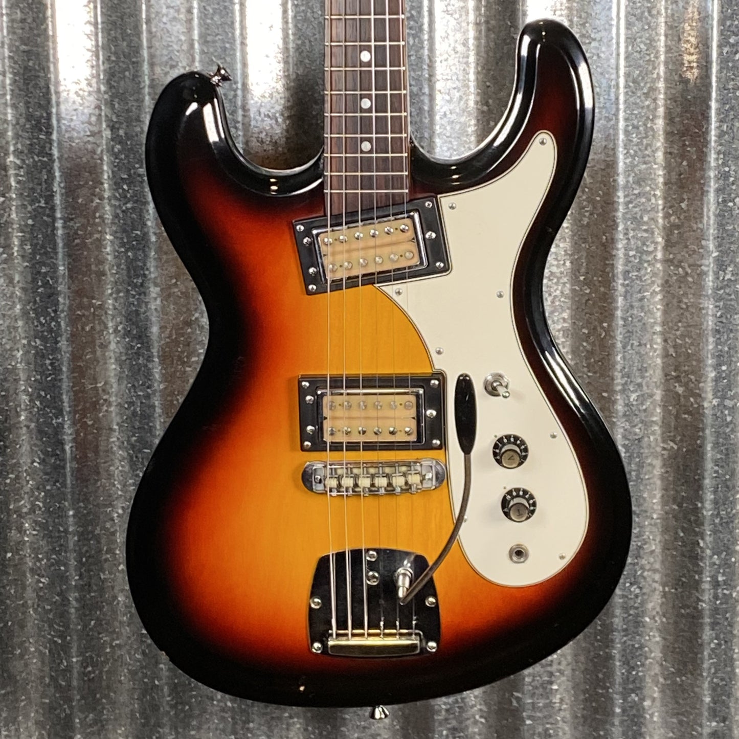 Univox Hi Flier Phase III Sunburst Guitar High Flyer 1970's Japan #0360 Used