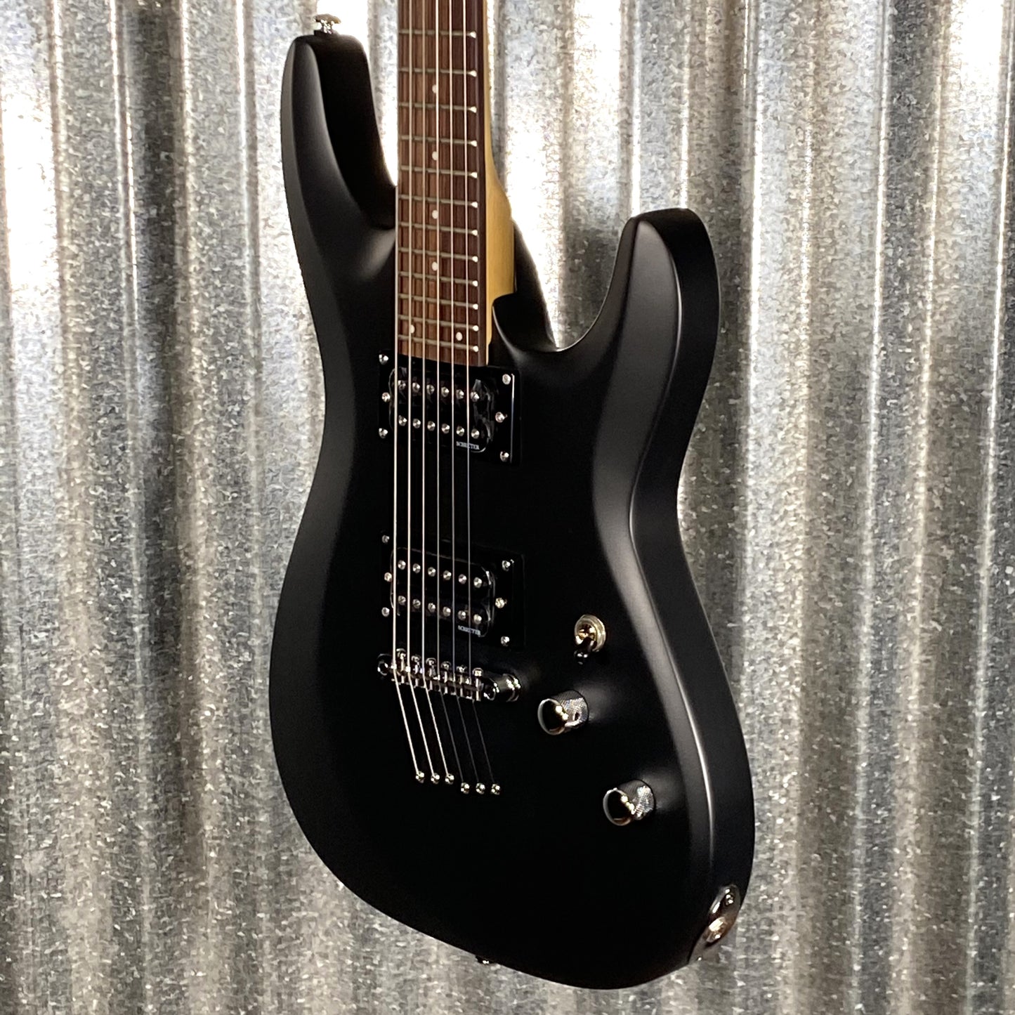 Schecter C-6 Deluxe Satin Black Guitar #0070