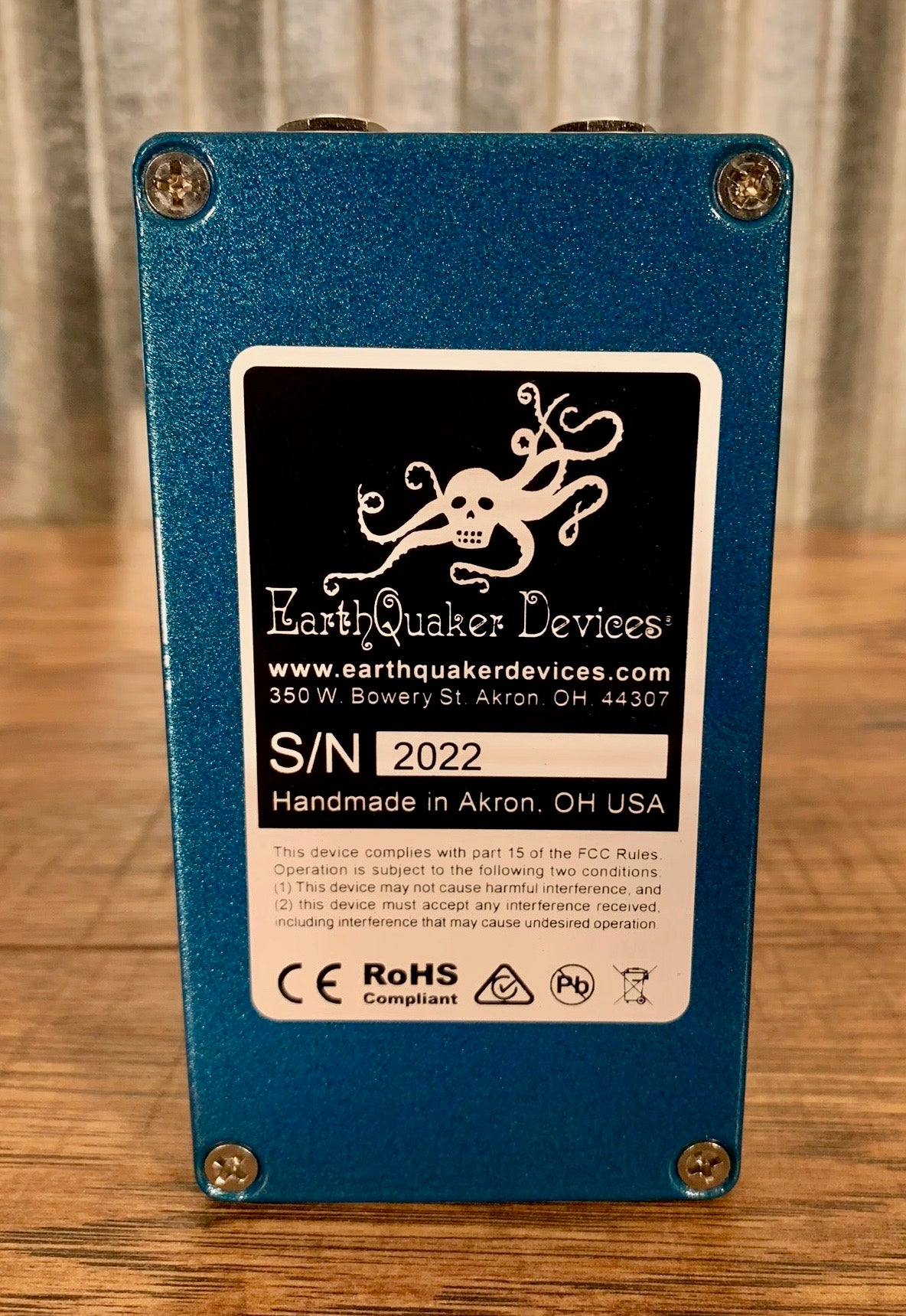 Earthquaker Devices EQD Aqueduct Vibrato Guitar Effect Pedal