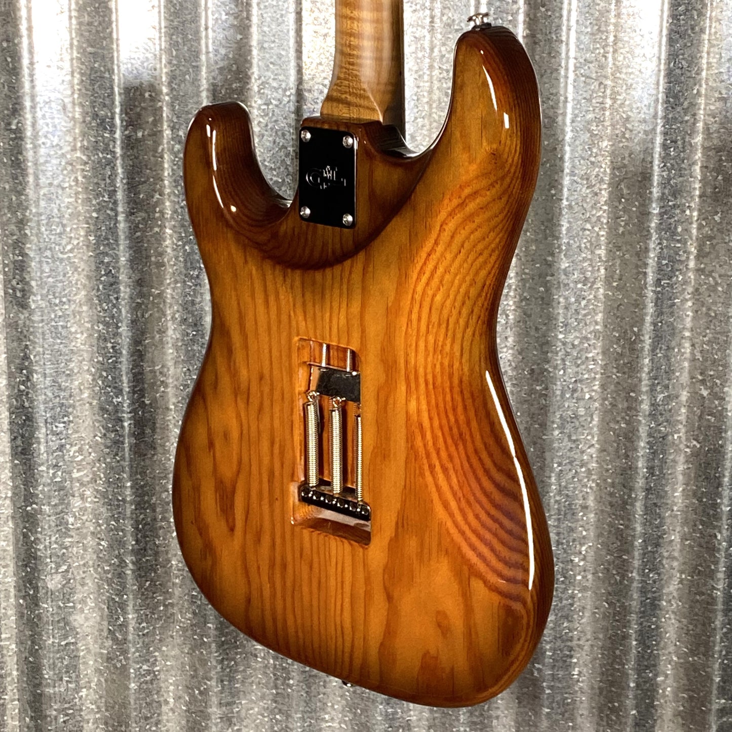 G&L USA Custom Shop Legacy HSH Smoked Caramel Roasted Pine Guitar & Bag #5004
